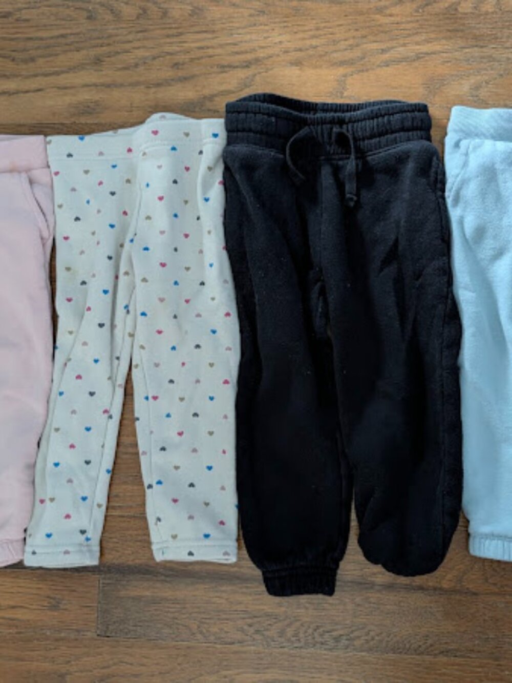 Set of 4 Jogger Sweatpants for Girls 2T